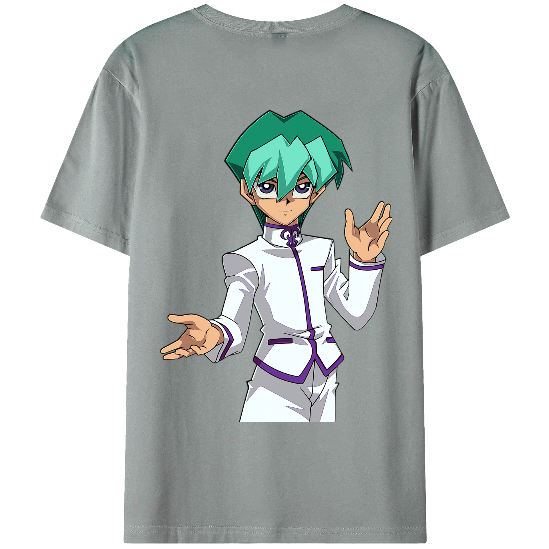 （画像用） 遊☆戯☆王 Yu-Gi-Oh! 綿100％ メンズ半袖Tシャツ（バックプリント） 通気性